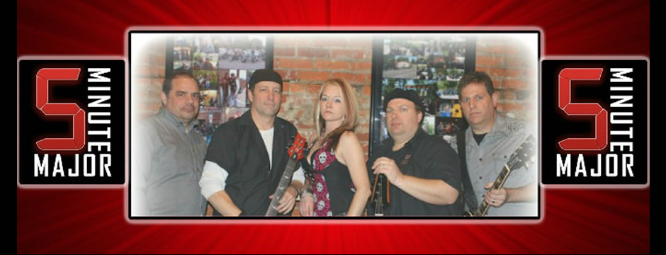 5 Minute Major was formed with a simple philosophy: If it rocks (and/or rolls) and people will dance to it, we'll play it! Our set lists are rooted in "Classic Rock" (Journey, Bon Jovi, Pat Benetar etc.) but spiced up with some newer songs, some country, some pop; anything danceable! We are constantly refining our sets to ensure that the music does not get stale! 5 Minute Major is comprised of talented muscians with many years of performing locally and nationally. Based out of the Twin Cities, we take our high energy, crowd friendly, very danceable show to venues and events all over the area. Get some rest before taking in the show... you'll need it!
